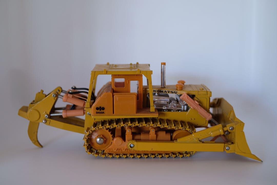 ♥ダイヤペット コマツブルドーザー D455A ヨネザワ ミニカー 1/50 Yonezawa Toys Komatsu D455A Bulldozer The Killdozer 1:50