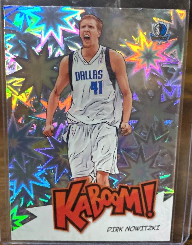 Dirk Nowitzki Kaboom 2020-21 Panini Crown Royale #7 Mavericks