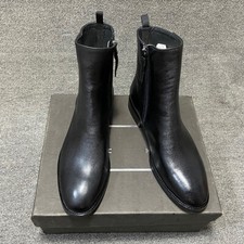 Mens Ankle Chelsea Boots Real Cowhide Suede Leather British Style Western Zipper