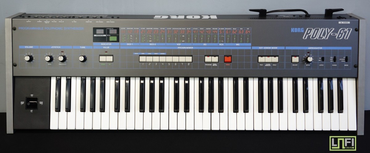KORG POLY-61 アナログシンセサイザー Korg Poly-61 - no talking - part 1/2 - YouTube