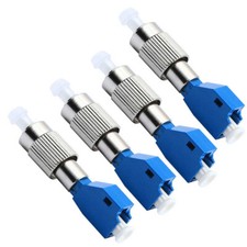 FC Male to LC Female Fiber Optical Connector Convertor Hybrid Fiber Adapter 4Pcs