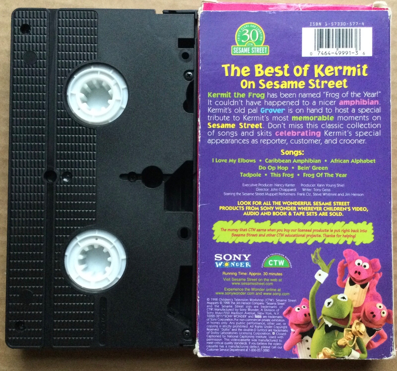 Sesame Street - The Best of Kermit the Frog (VHS, 1998) for sale online