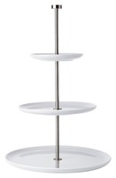 Asa Selection Grande Etagere Kuchenplatte ServierstäNder Steingut Weiß H 49 Cm
