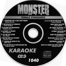 FEMALE STANDARDS MONSTER HITS 1040 KARAOKE CD G Judy Garland,Andrew Sisters New