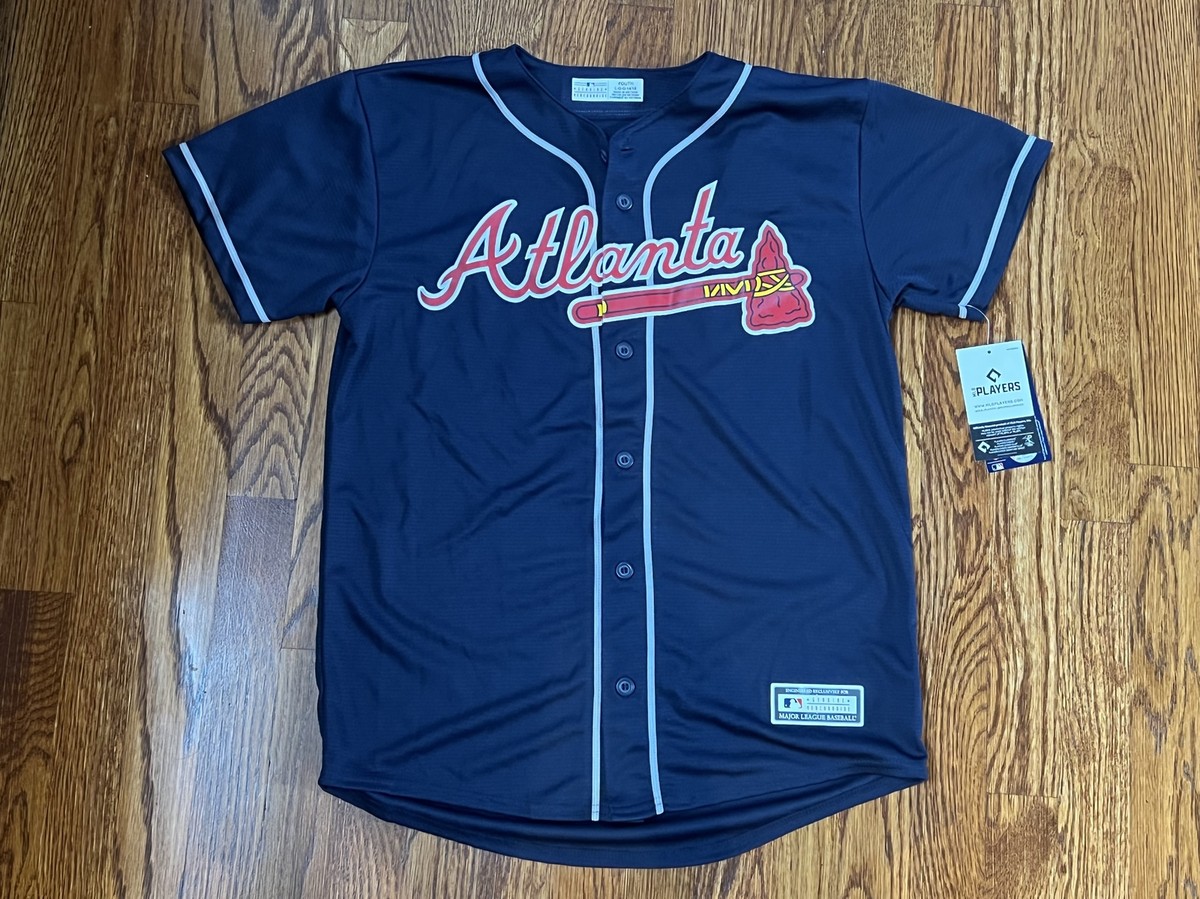 MLB Ronald Acuna Atlanta Braves Player YOUTH LRG Jersey