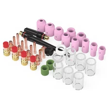 49pcs TIG Welding Torch Stubby Gas Lens Kit Accessories for DB SR WP-17/18/26