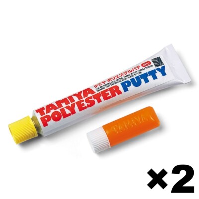 TAMIYA Putty Polyester Type 2Pack Set 40ml Modeling Putty for Plastic