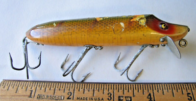 Vintage Old Fishing Heddon Wood Vamp | eBay