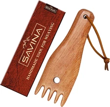 Wooden Weaving Comb for Loom, Tapestry Beater Comb, Hand Carved Weaving Knitting