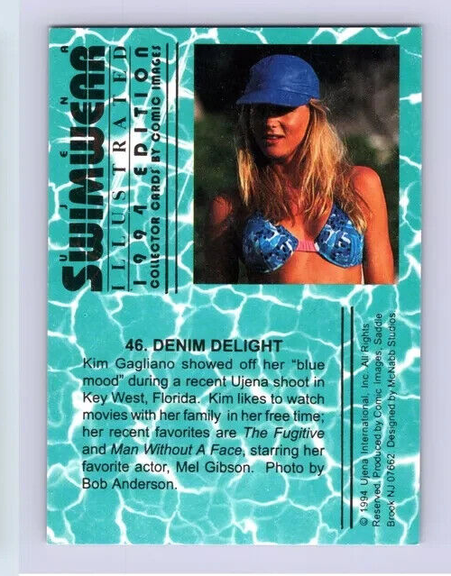 1994 UJEANA SWIMWEAR Comic Images Trading Card #46 - Kim Gagliano