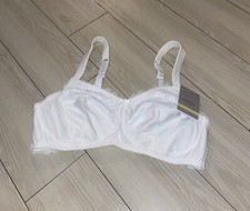 Amoena Amanda 44536 Lace Mastectomy Bra Lace Wire Free Womens 42C White New