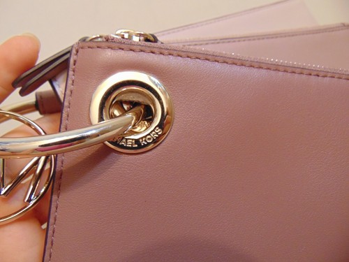 Neu mit Etikett Michael Kors dreifarbige Tasche Trio Leder Handgelenktasche - Bild 5 von 12