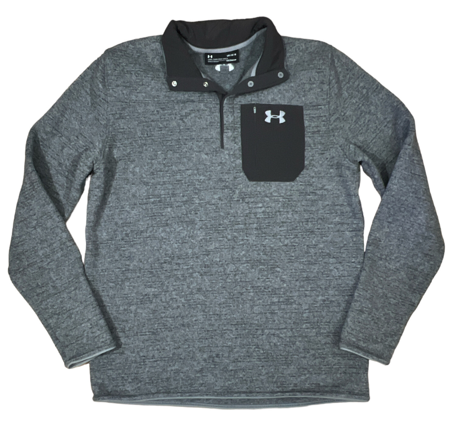 Under Armour Men Specialist Henley Long Sleeve Sweater Halo