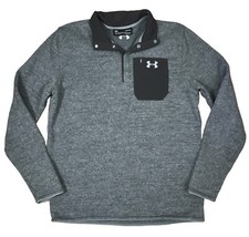 Under Armour Men Specialist Henley 2.0 Long Sleeve Sweater Halo Gray Size LARGE