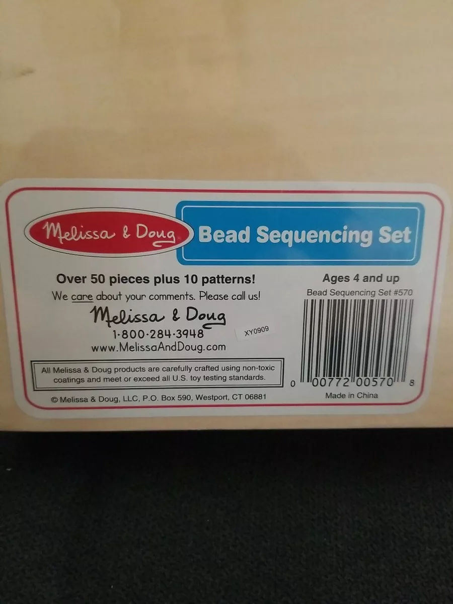 Melissa and doug bead sequencing set deals