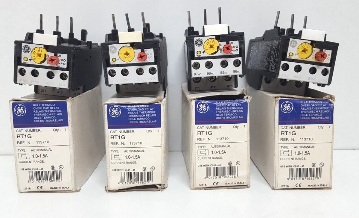 Relais De Surcharge GE RT1G - 1.0 à 1.5A - Excédent Neuf Non Utilisé - Pour Circuits électriques