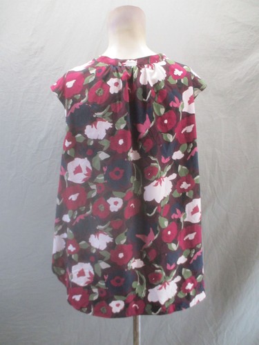 NWOT MERONA Size 2XL Womens Floral V-Neck Tie Sleeveless Lightweight Blouse 562 - Picture 4 of 9