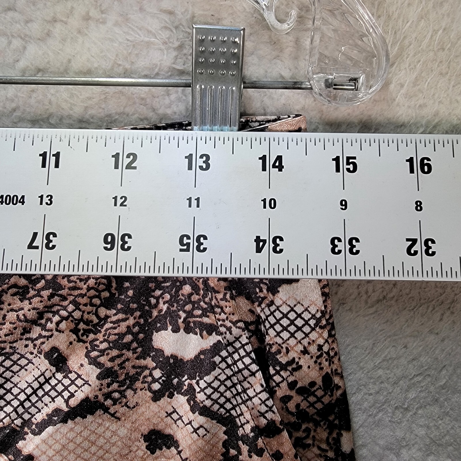 Brown Python Satin Womens Pants Stretch Festival … - image 9