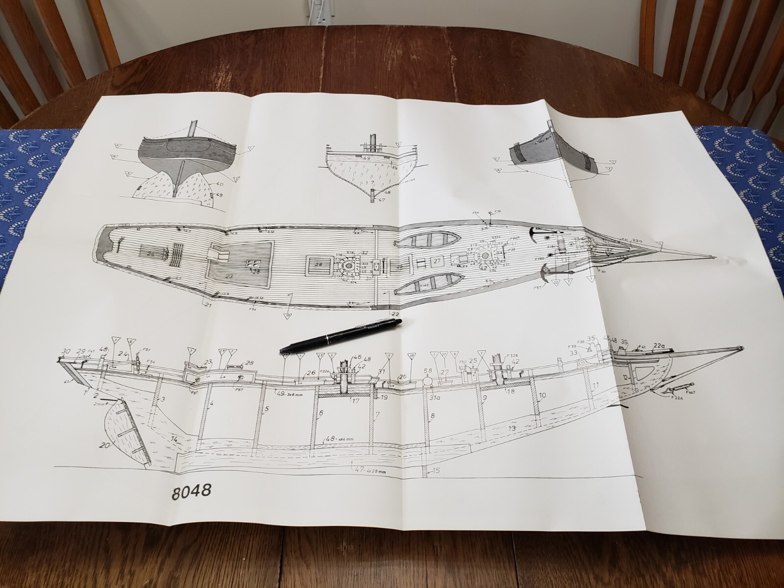 Billing Boats 576 -Bluenose- 1:65 Scale Model Fishing Schooner Laser Cut 30 Inch