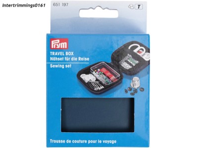 PRYM TRAVEL BOX SEWING SET- NAVY (651 197)