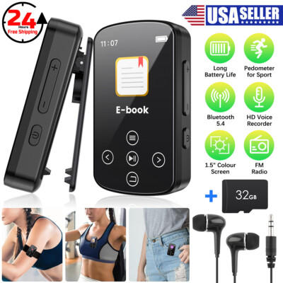 MP3 Player Bluetooth Lossless Sound Resolution Digital Audio HiFi Music Play 32G