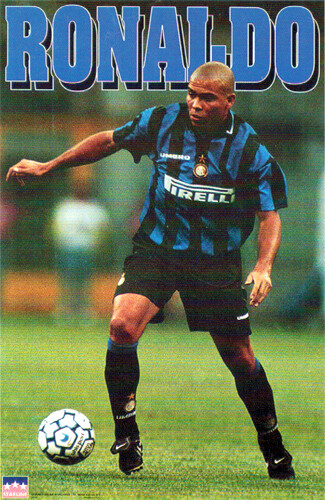 RONALDO Inter Milan 1997 Brazil Soccer Superstar Vintage Original