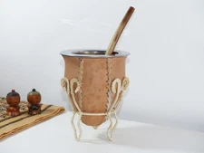 Mate Gourd Cup Camionero + Straw + Gift - Yerba Mate Tea - Handmade - Argentina