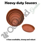 Plant Pot Saucer Drip Watering Tray Deep High Sided Heavy Duty Strong Rigid