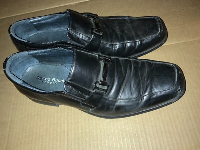 Bacco Bucci Men’s slip-on loafers shoes Black Made in Italy Size 9 Amazon.com | Bacco Bucci Men main image 3