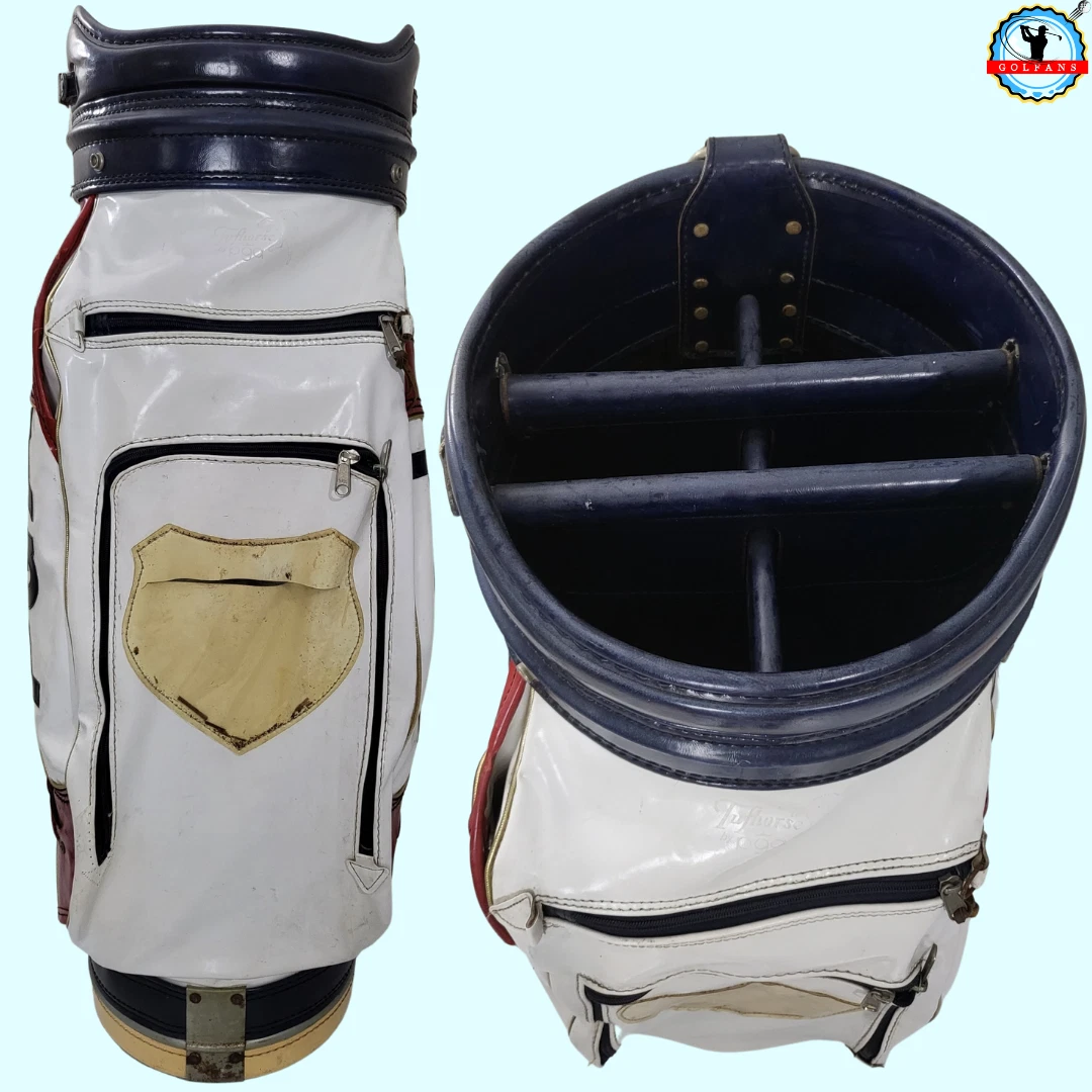 Fodgænger Retfærdighed drivhus Vintage Tufhorse PGA Large Golf Cart Bag Red White Blue 10&#034; TOP  OPENING | eBay