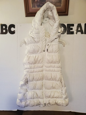 #ad The North Face Expedition Proven Women#x27;s White Jacket Size SP Hooded Vest Warm $74.97