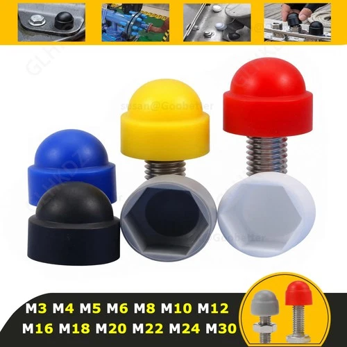 Plastic Nut Cap Bolt Cover Dome For Hexagon Bolt M3 M4 M5 M6 M8 M10 M12 M16~M30