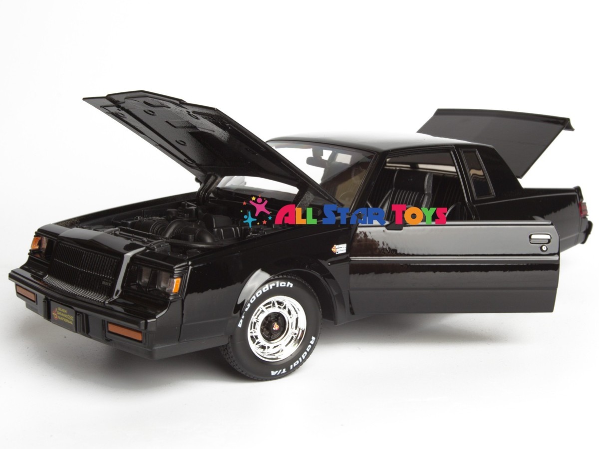 1987 BUICK REGAL GRAND NATIONAL BLACK 1/18 DIECAST MODEL CAR