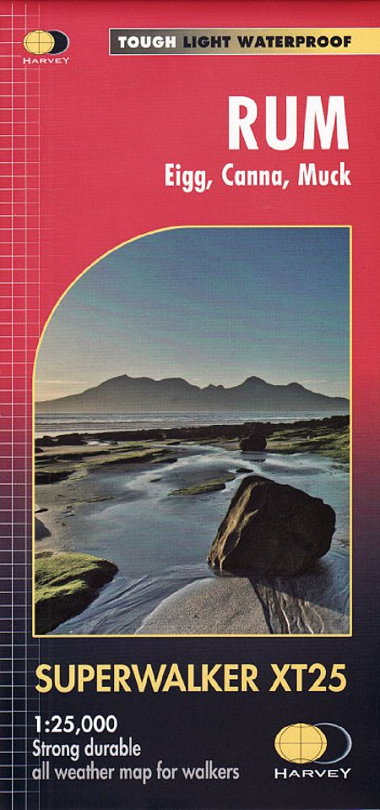 Rum, Eigg, Canna, Muck Harvey Superwalker - map