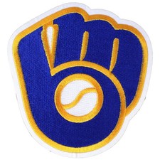 Milwaukee Brewers Team Retro Old Throwback Logo Sleeve Patch Glove Jersey MLB