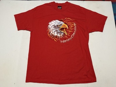 Vtg 90s Harley Davidson T-shirt Mens XL Screaming Eagle Flame Motorcycles