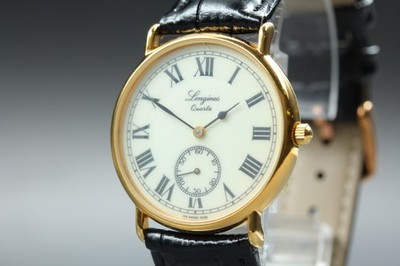 [N NEUWERTIG] Longines Charleston176 5228 32 mm kleine Sekunde römisches Ziff...