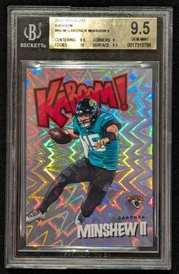 2020 Absolute Gardner Minshew KABOOM BGS 9.5 GEM MINT Kaboom! Panini Jaguars