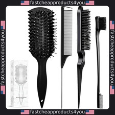 Curl Defining Brush Set: 3-Piece Curly Hair Brushes  Teasing Comb for Women