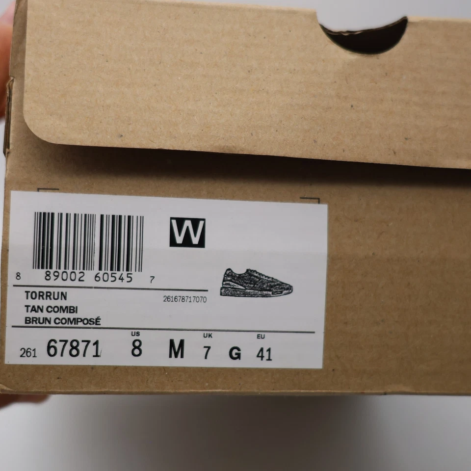 Tênis Clarks Torrun masculino bronzeado e marrom 8,5 M couro camurça com cadarço sola crepe - Imagem 3 de 4