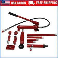 4 Ton Porta Power Kit 8,000 lbs Capacity Portable Hydraulic Ram Body Frame Kit