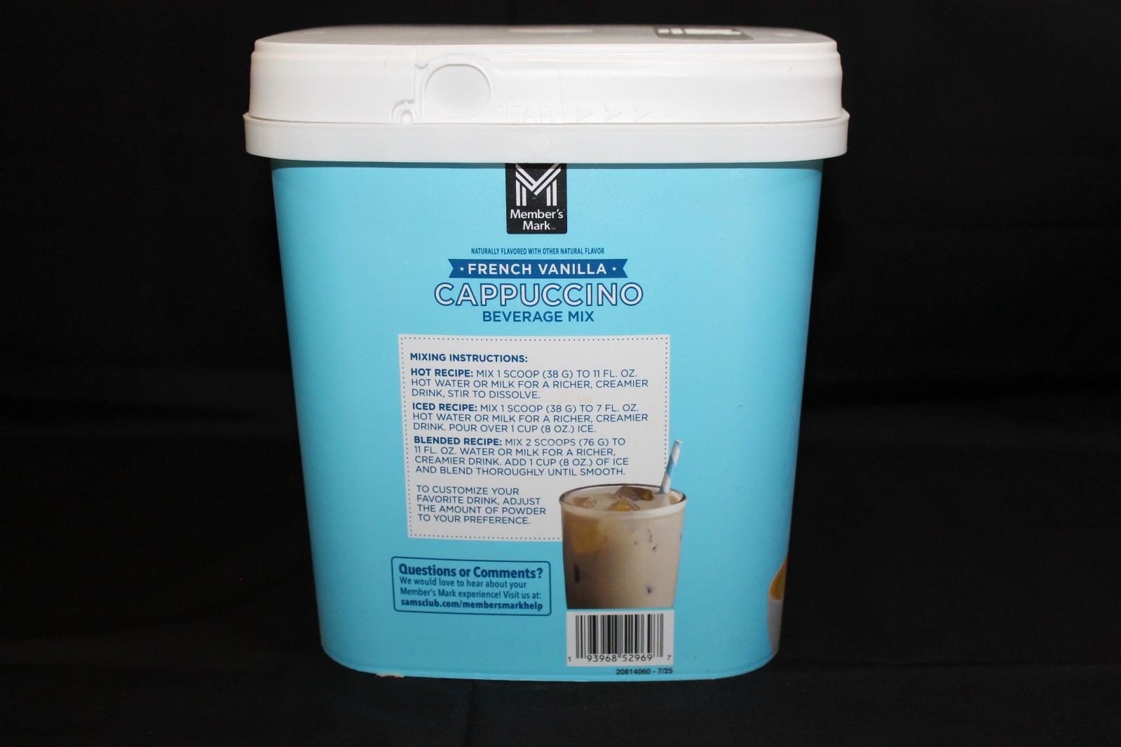 FRENCH VANILLA CAPPUCCINO MIX 48 OZ MEMBERS MARK NEW EXP 12/2026