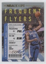 2020-21 Panini NBA Hoops Frequent Flyers Holo Winter Joel Embiid #15 8f4
