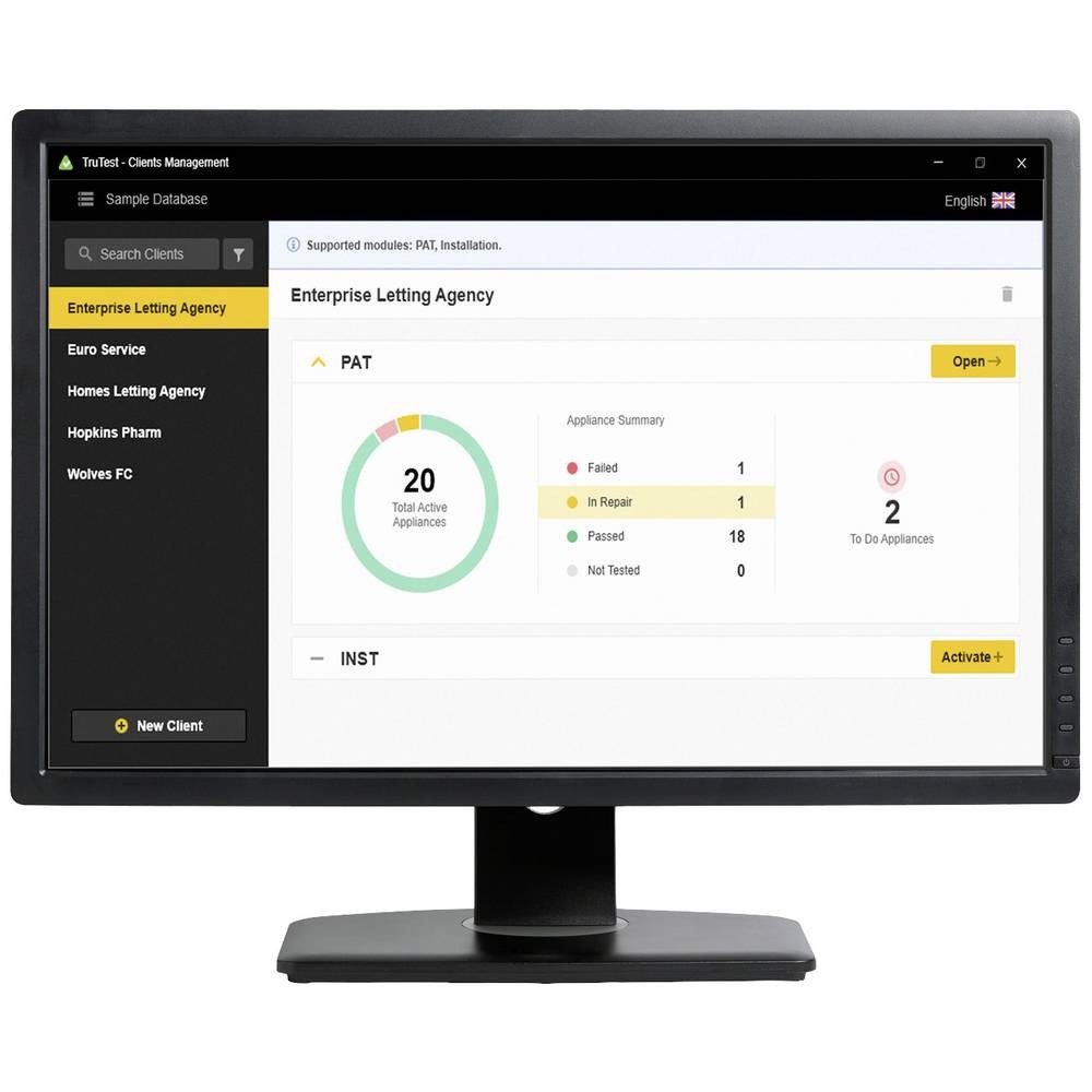 Logiciel de mesure Fluke FLK-TRUTEST-CD pour l'archivage numérique des diagnostics réseau
