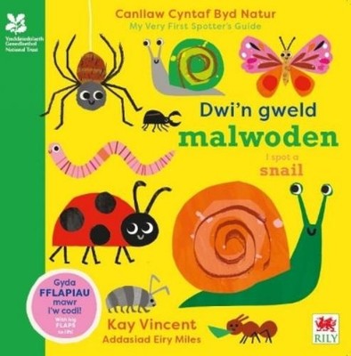 Kay Vincent Dwi'n Gweld Malwoden / I Spot a Snail (Kartonbuch)