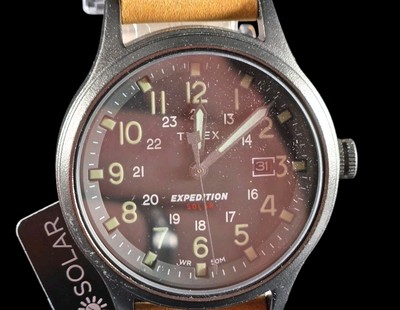 Timex Expedition Scout TW4B23000 Men's Watch NEW 40mm Case Brown Leather Strap