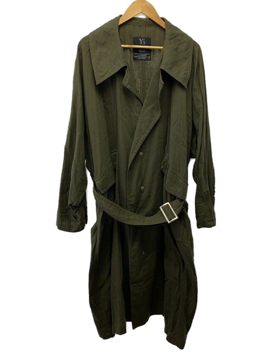 ALTRA Cappotto YOHJI YAMAMOTO Altro Saggio 3 Cotone Verde Tinta Unita YQ C04 063