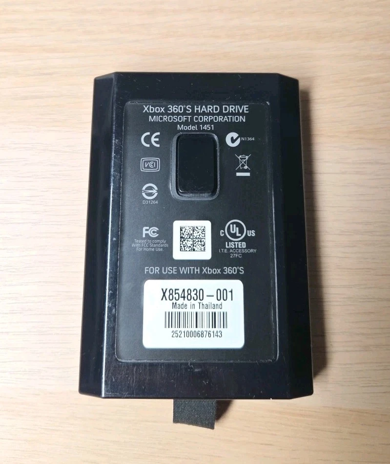 Lot De 5 Disques Durs Xbox 360 Officiels - Pour Pièces Ou Réparation - Ne Fonctionnent PAS