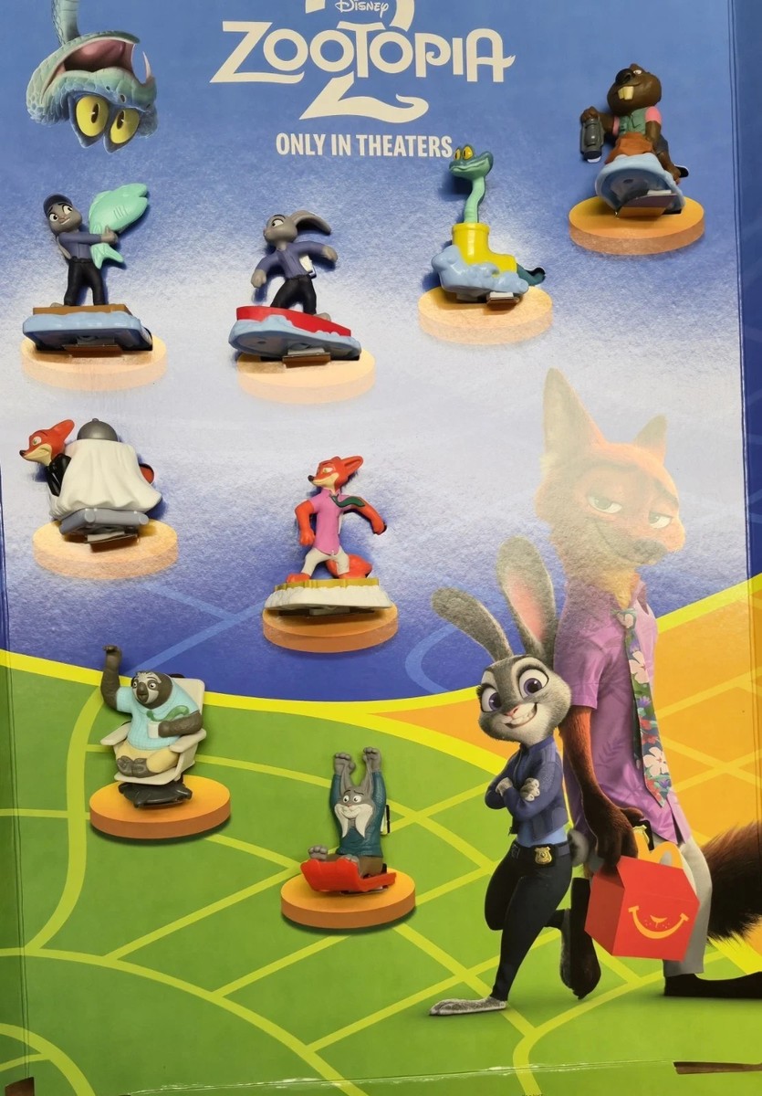 2025 McDonald's Disney Zootopia 2 Individuals or Set (Pick