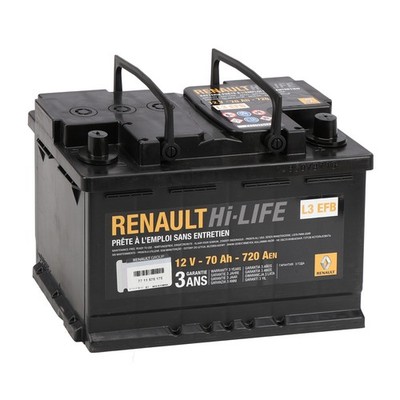 ORIGINAL Renault EFB Autobatterie Batterie Hi-LIFE12V 70Ah 720A 7711575175